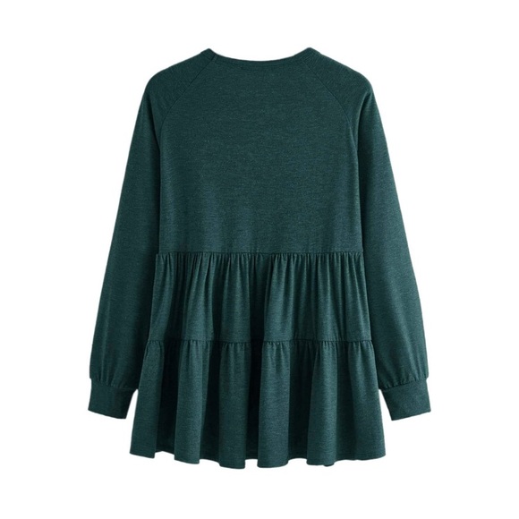 NWT Long Sleeve Ruffle Top - Picture 2 of 4